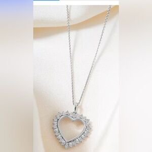 🆕NWT Diamond Heart 18" Pendant Necklace (1/10 ct. t.w.) in Sterling Silver